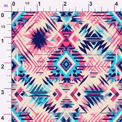 Bubblegum Mesa Pattern 8 Minky Fabric