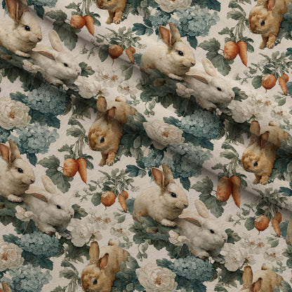 Bunny Blooms Pattern 12 Minky Fabric