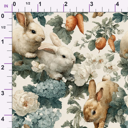 Bunny Blooms Pattern 12 Minky Fabric