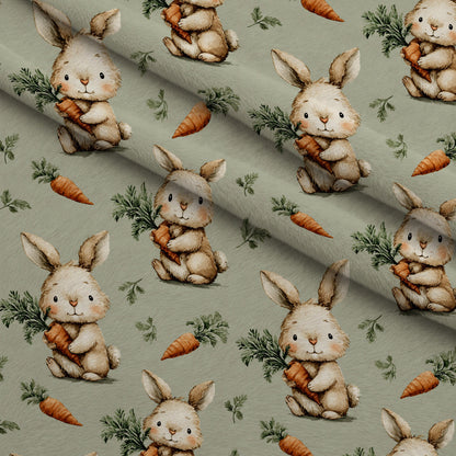 Bunny Blooms Pattern 13 Minky Fabric