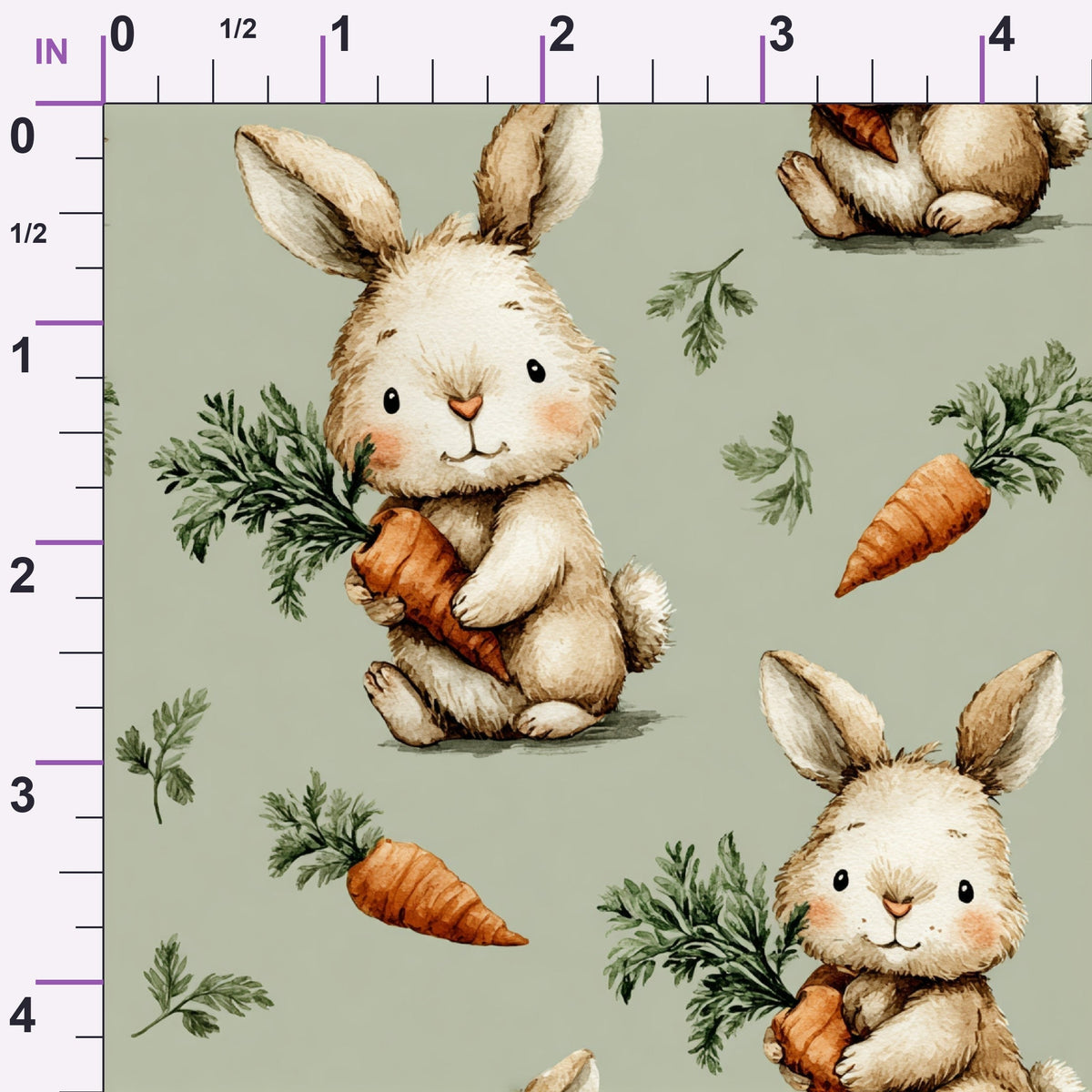 Bunny Blooms Pattern 13 Minky Fabric