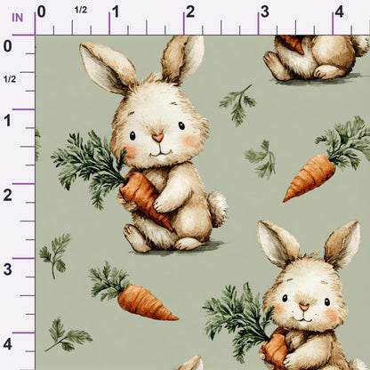 Bunny Blooms Pattern 13 Minky Fabric