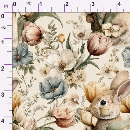 Bunny Blooms Pattern 18 Minky Fabric