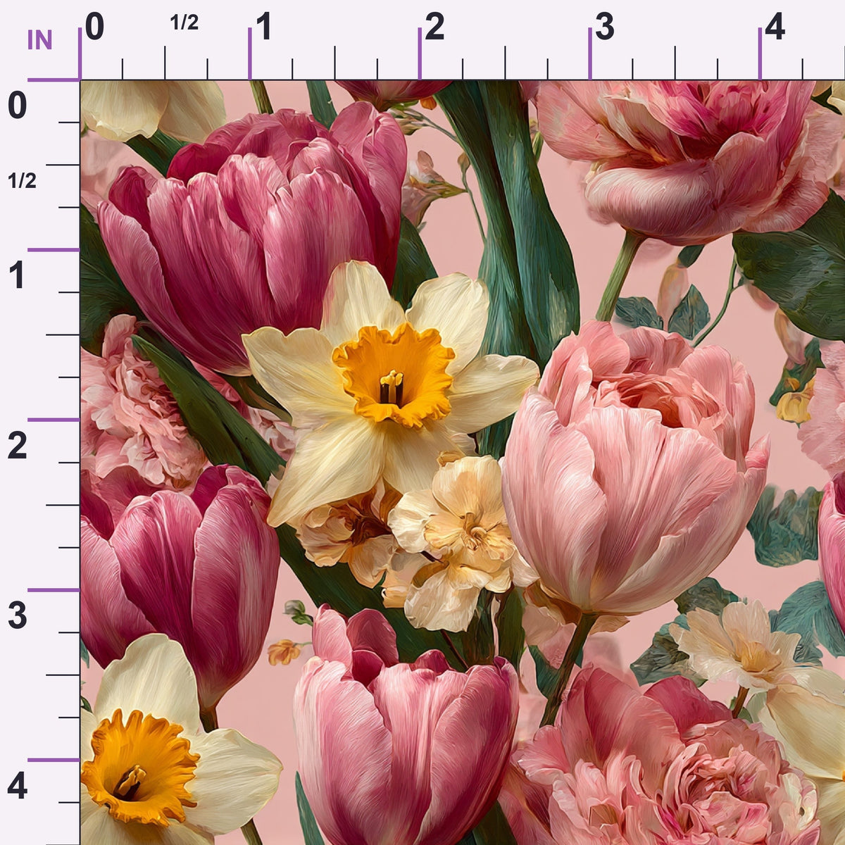 Bunny Blooms Pattern 21 Minky Fabric
