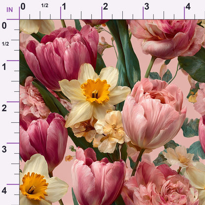 Bunny Blooms Pattern 21 Minky Fabric