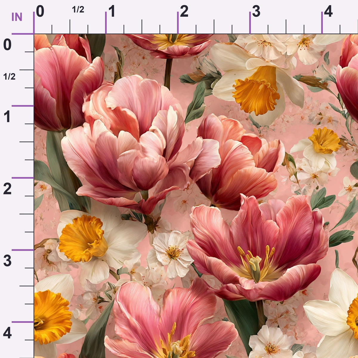 Bunny Blooms Pattern 22 Minky Fabric