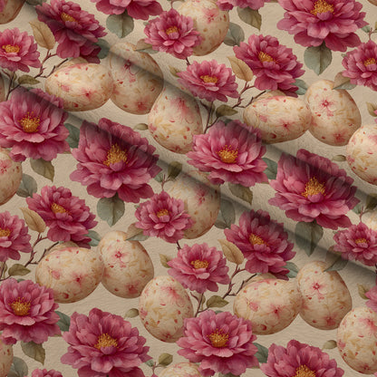 Bunny Blooms Pattern 30 Minky Fabric