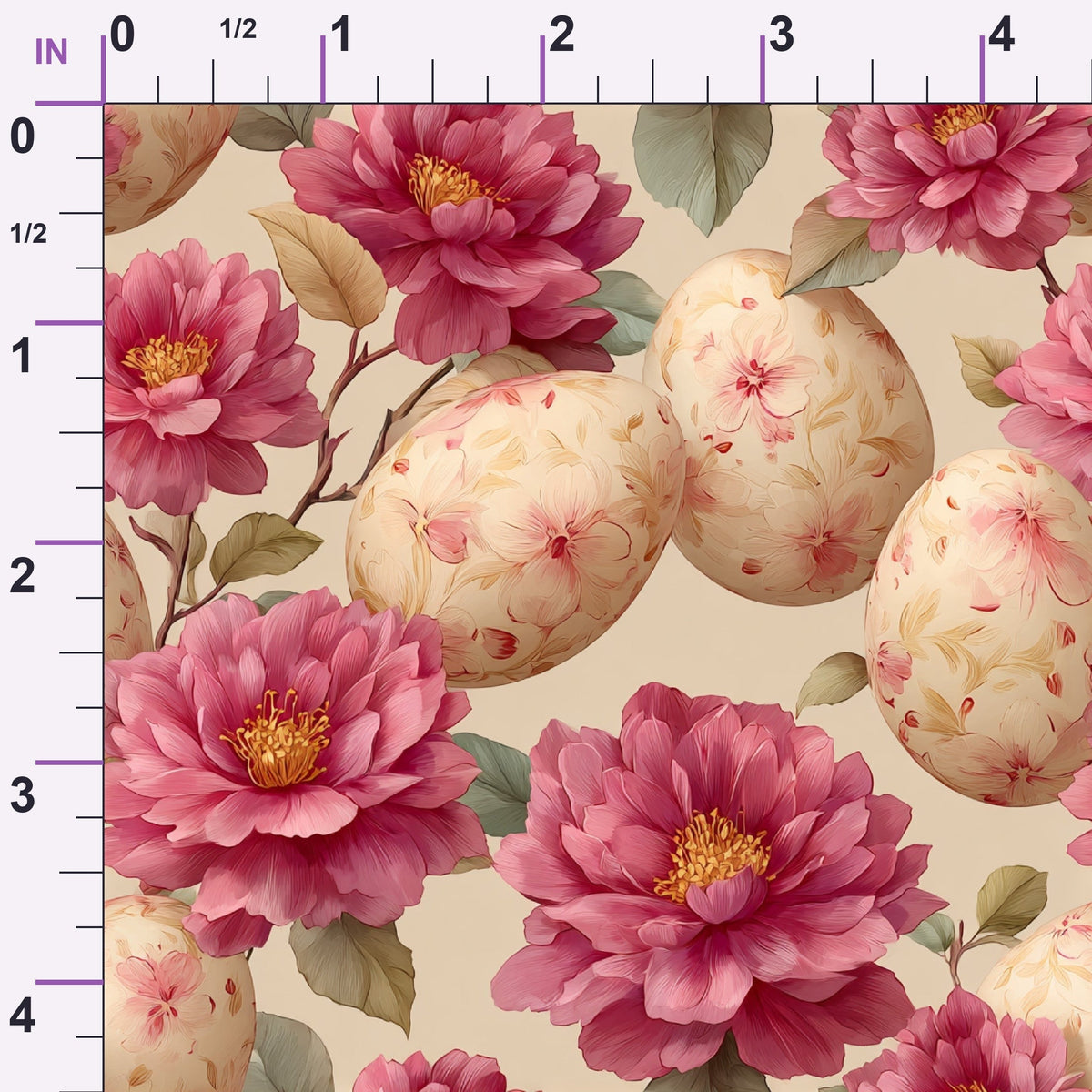 Bunny Blooms Pattern 30 Minky Fabric