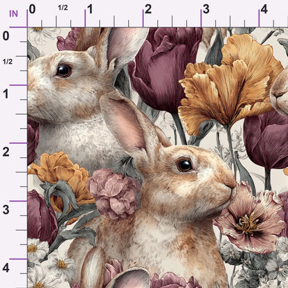 Bunny Blooms Pattern 34 Minky Fabric
