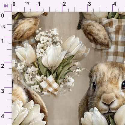 Bunny Blooms Pattern 35 Minky Fabric