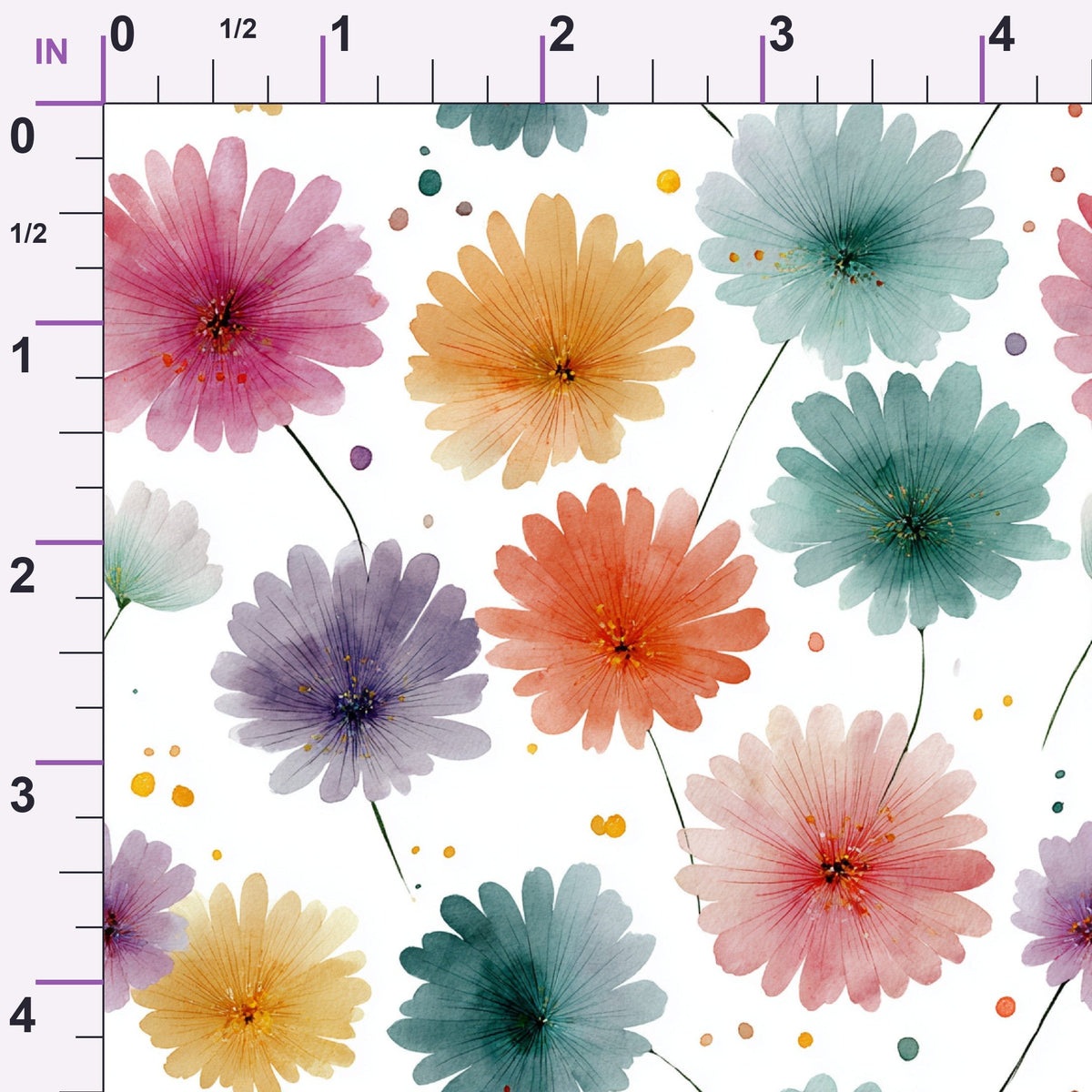 Bunny Blooms Pattern 36 Minky Fabric