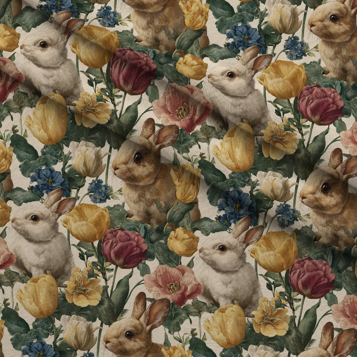 Bunny Blooms Pattern 47 Minky Fabric