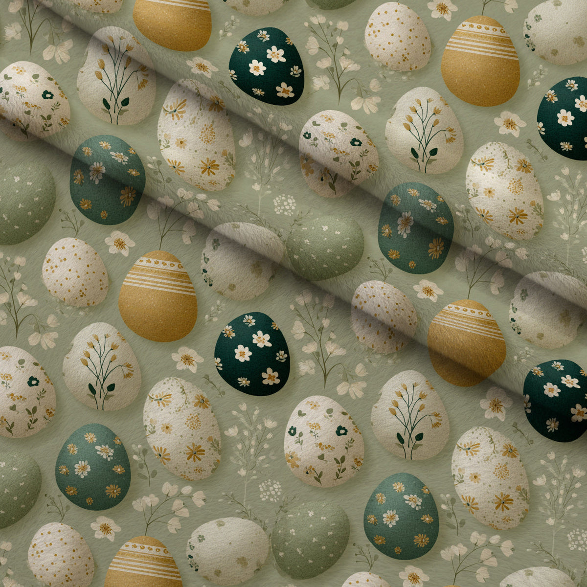 Bunny Blooms Pattern 6 Minky Fabric