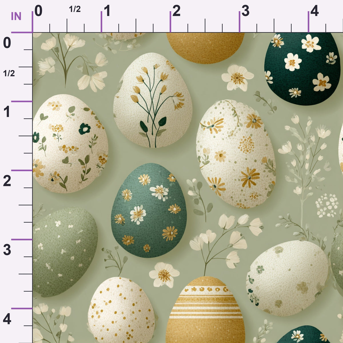 Bunny Blooms Pattern 6 Minky Fabric