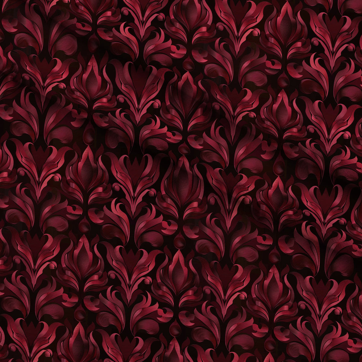 Burgundy  Abstract Pattern 1 Minky Fabric