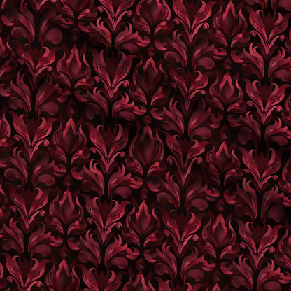 Burgundy  Abstract Pattern 1 Minky Fabric