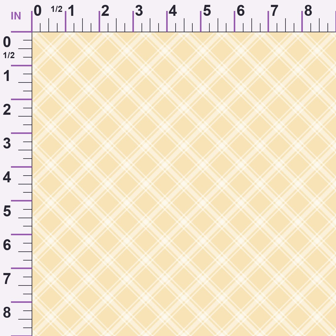 Buttercream Plaid Pattern 19 Minky Fabric