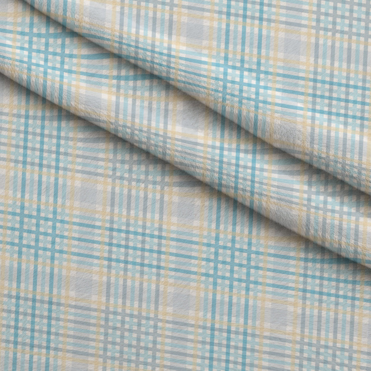 Buttercream Plaid Pattern 20 Minky Fabric