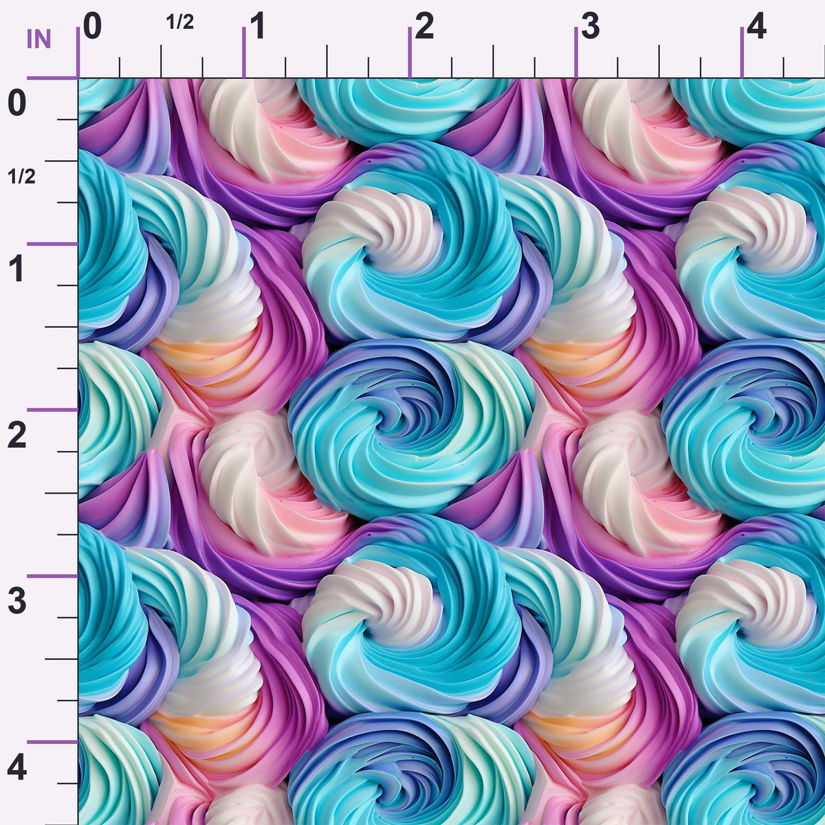 Buttercream Swirls Pattern 3 Minky Fabric