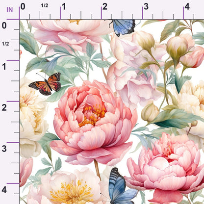 Butterfly Dance Pattern 1 Minky Fabric
