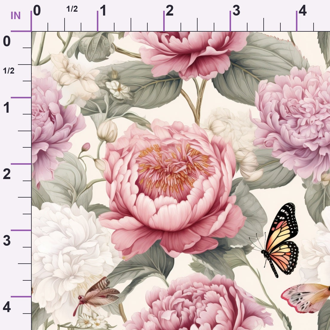 Butterfly Dance Pattern 10 Minky Fabric
