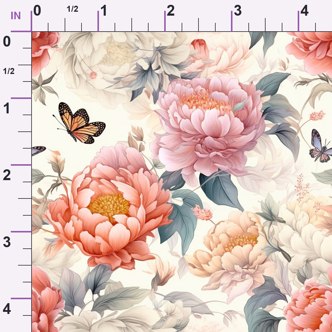 Butterfly Dance Pattern 12 Minky Fabric