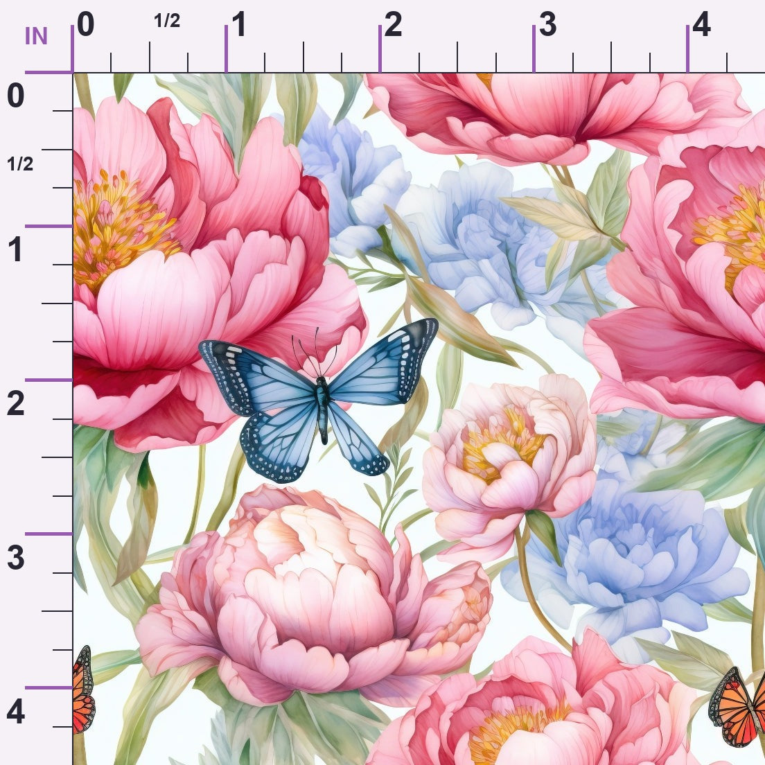 Butterfly Dance Pattern 3 Minky Fabric