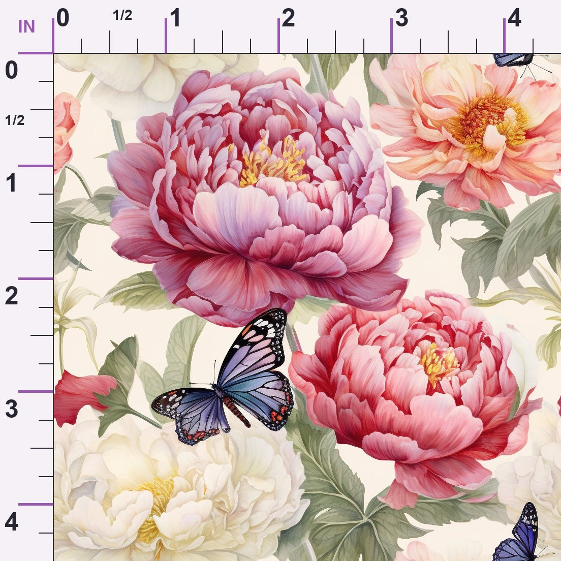 Butterfly Dance Pattern 4 Minky Fabric
