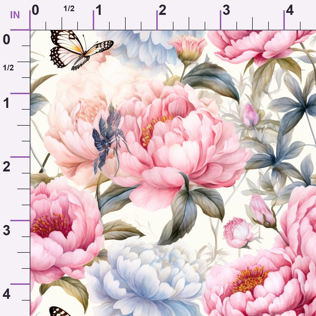 Butterfly Dance Pattern 5 Minky Fabric