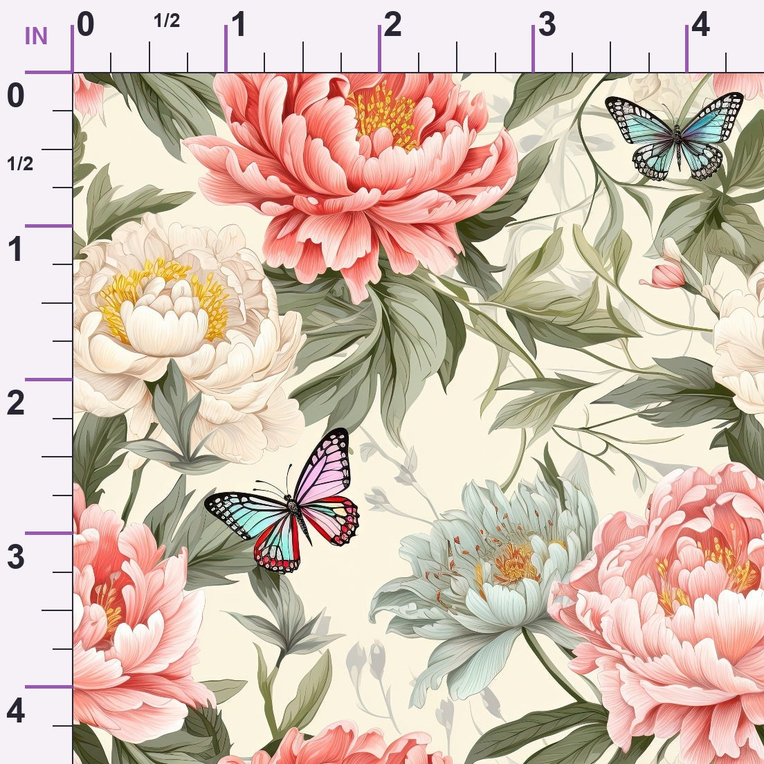 Butterfly Dance Pattern 6 Minky Fabric