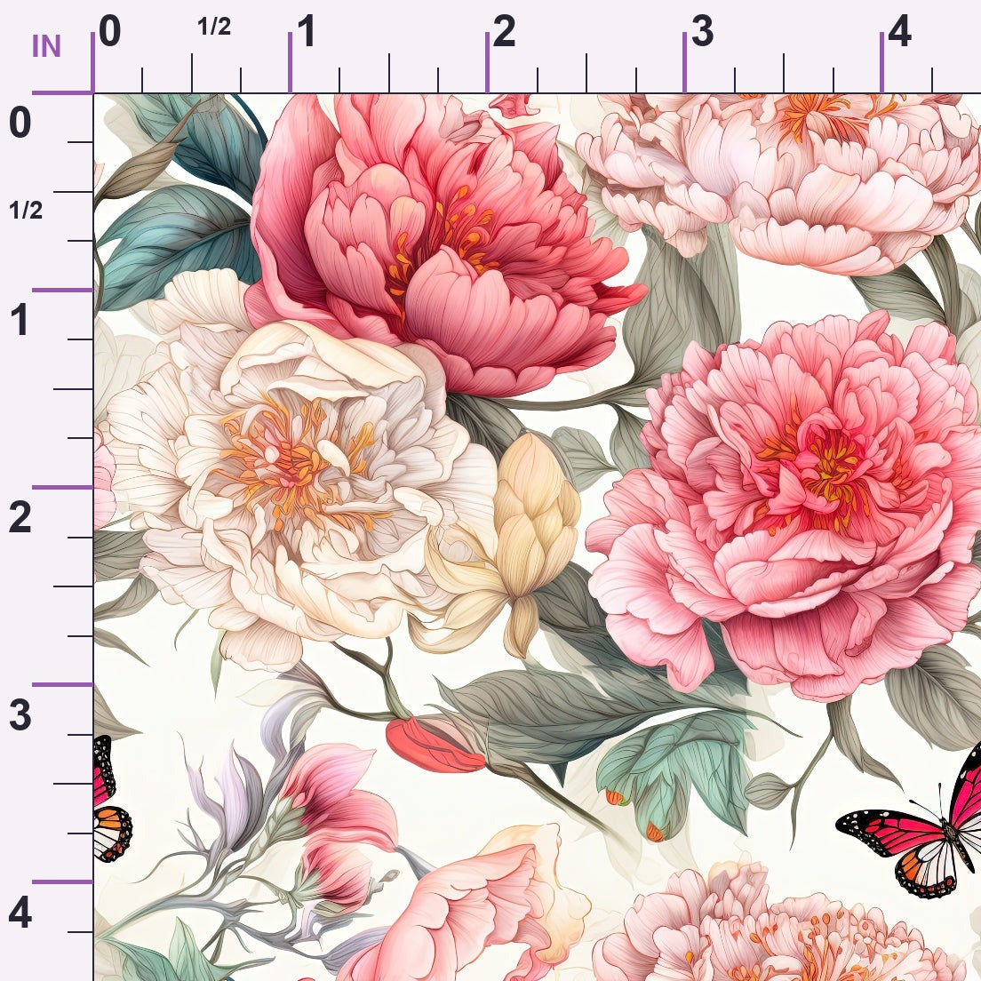 Butterfly Dance Pattern 9 Minky Fabric