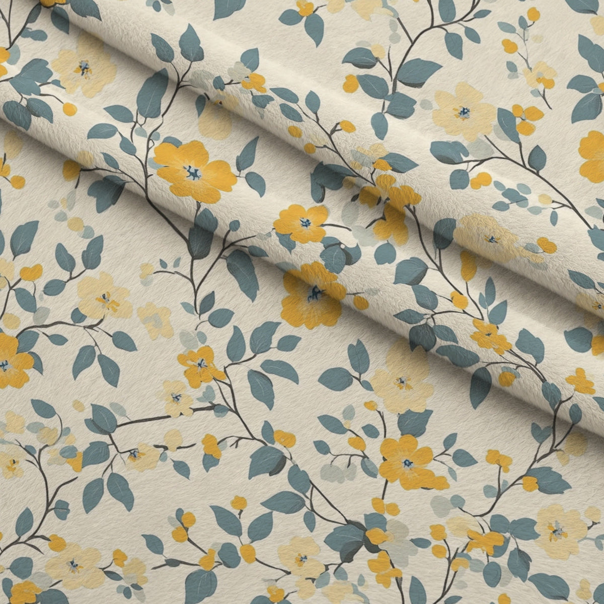 Buttermilk Blossoms Pattern 10 Minky Fabric