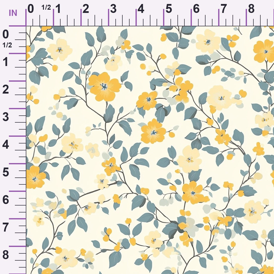Buttermilk Blossoms Pattern 10 Minky Fabric