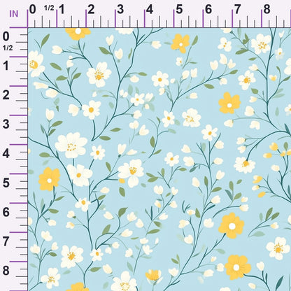 Buttermilk Blossoms Pattern 11 Minky Fabric