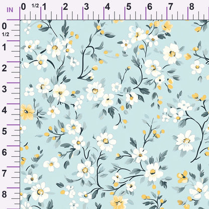 Buttermilk Blossoms Pattern 12 Minky Fabric