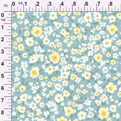 Buttermilk Blossoms Pattern 14 Minky Fabric