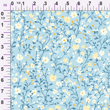 Buttermilk Blossoms Pattern 16 Minky Fabric