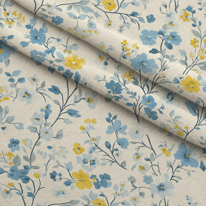 Buttermilk Blossoms Pattern 17 Minky Fabric