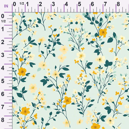 Buttermilk Blossoms Pattern 18 Minky Fabric