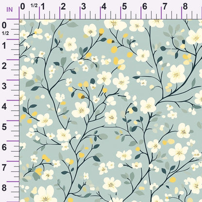 Buttermilk Blossoms Pattern 19 Minky Fabric