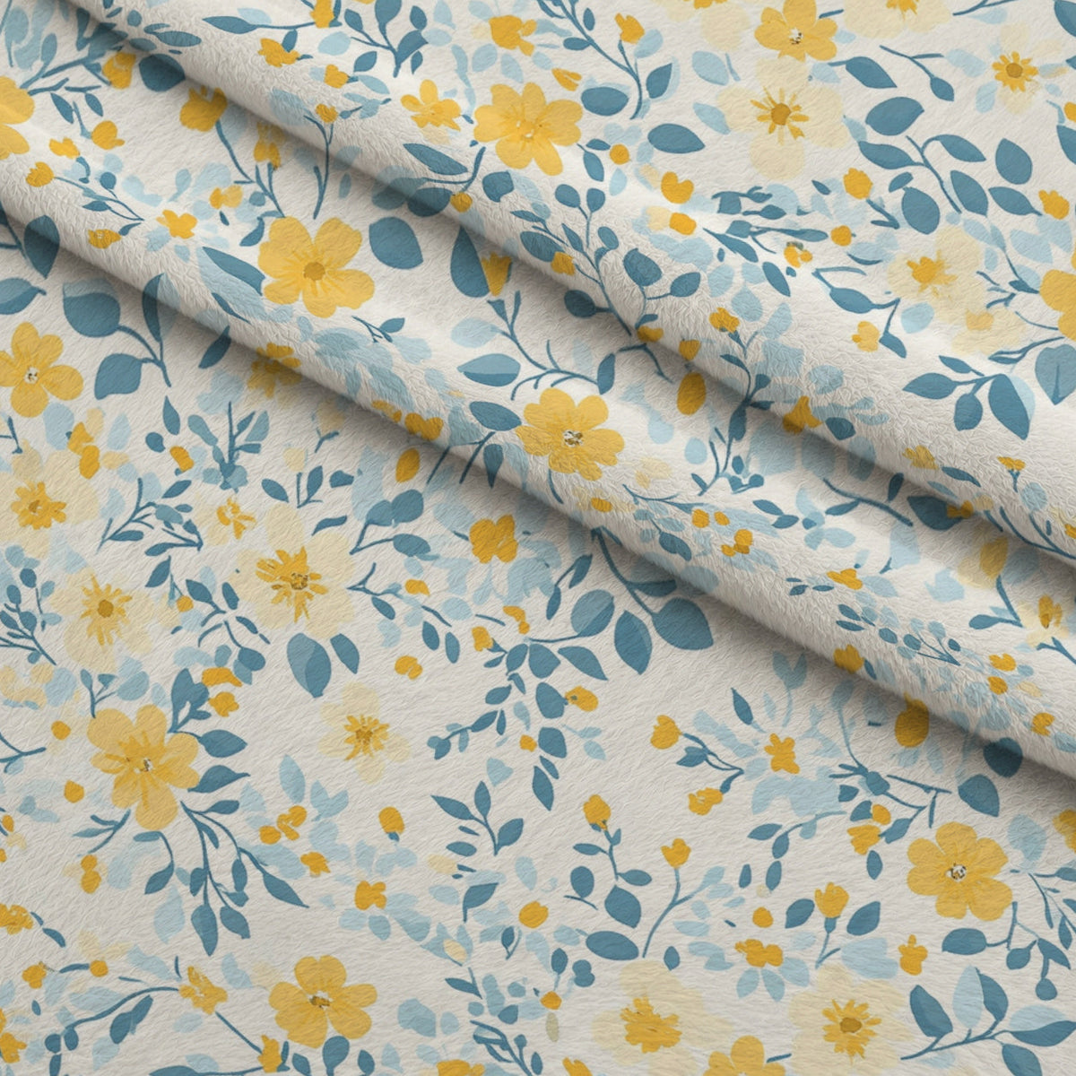 Buttermilk Blossoms Pattern 2 Minky Fabric