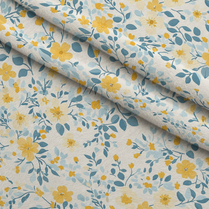 Buttermilk Blossoms Pattern 2 Minky Fabric