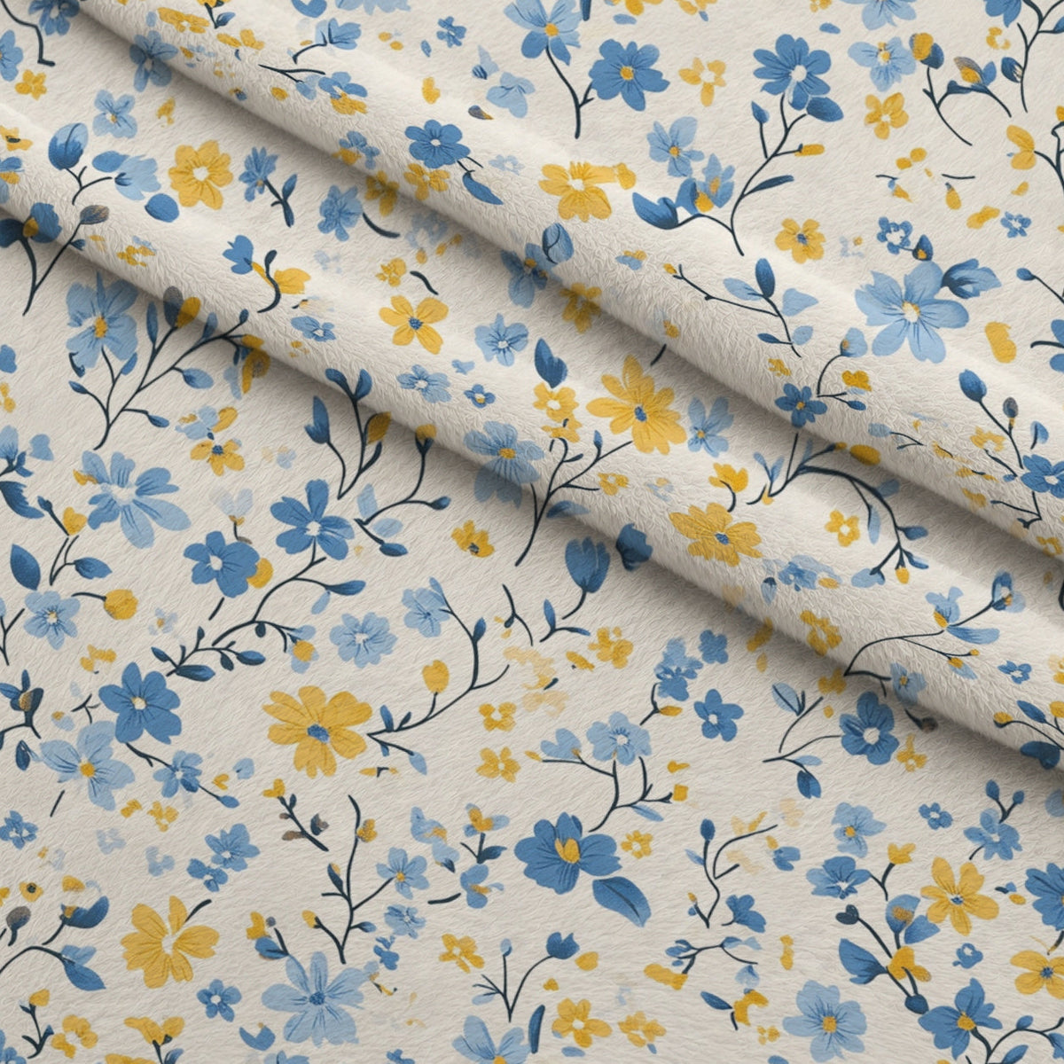 Buttermilk Blossoms Pattern 4 Minky Fabric