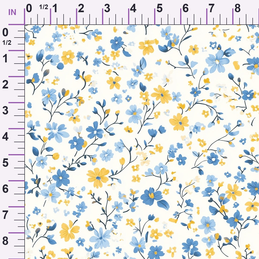 Buttermilk Blossoms Pattern 4 Minky Fabric