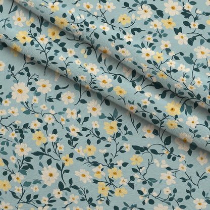 Buttermilk Blossoms Pattern 5 Minky Fabric
