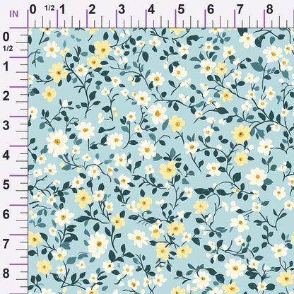 Buttermilk Blossoms Pattern 5 Minky Fabric