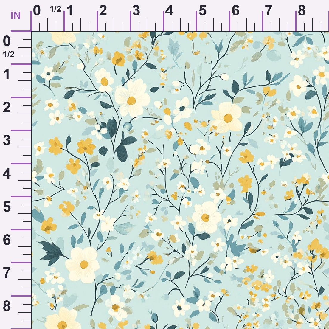 Buttermilk Blossoms Pattern 6 Minky Fabric