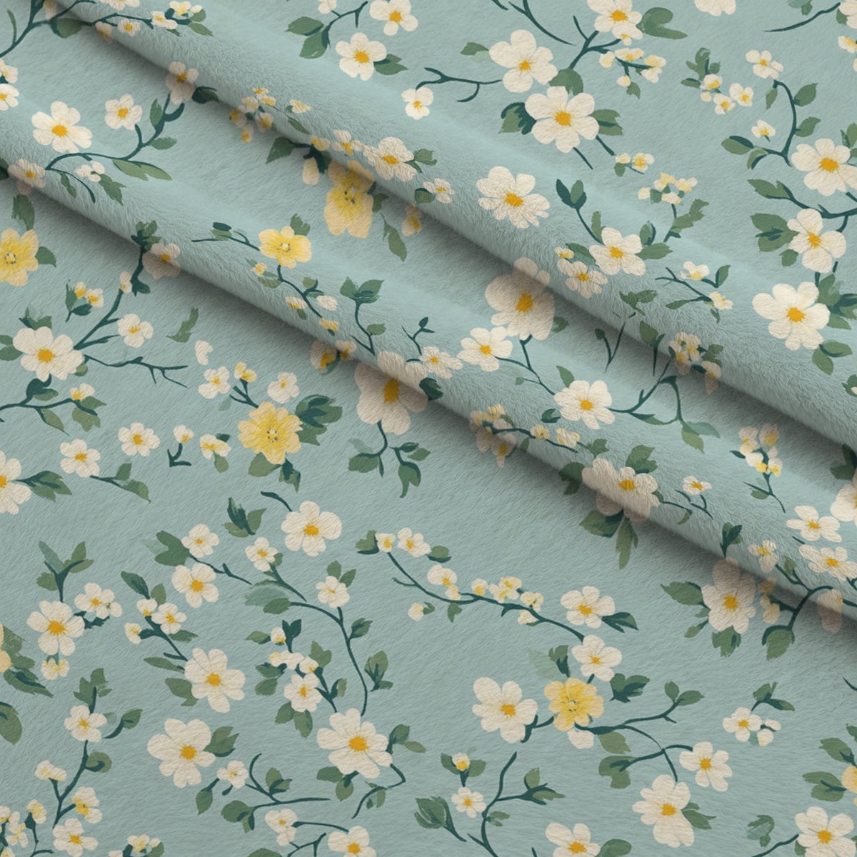 Buttermilk Blossoms Pattern 9 Minky Fabric