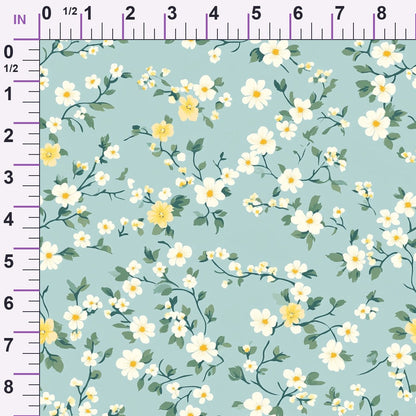 Buttermilk Blossoms Pattern 9 Minky Fabric