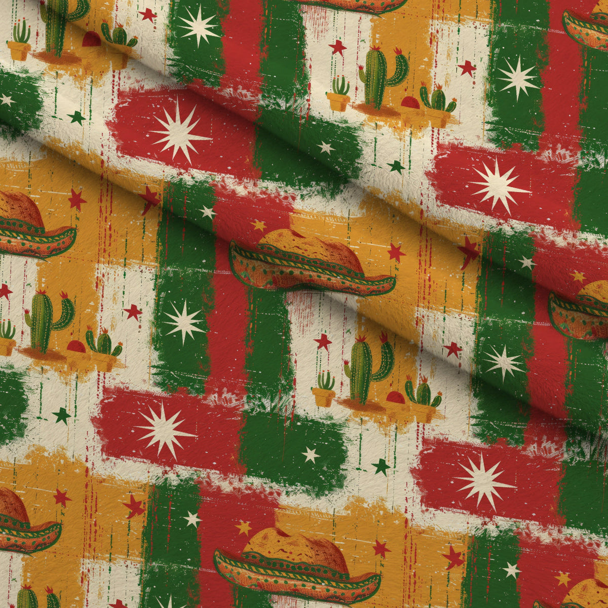 Cactus Fiesta Pattern 10 Minky Fabric